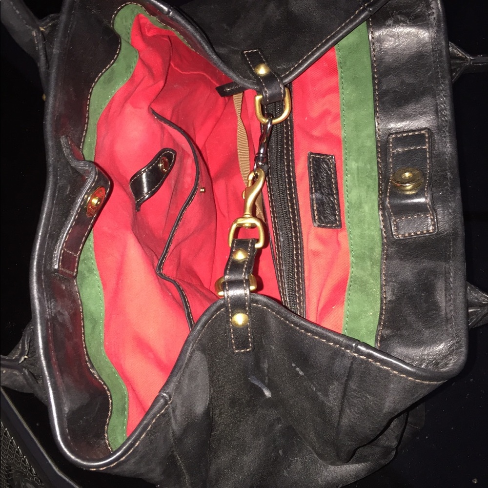 Now 20% OFF BIG BLACK Leather DOONEY w/POCKETS Galore! HP-Thanks 4 Likes.4July23 - Picture 4 of 8